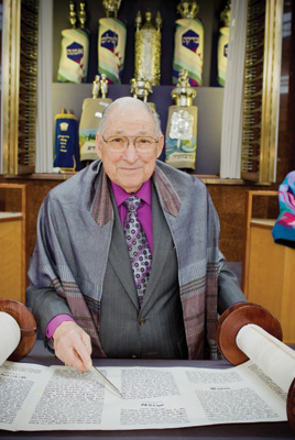 Rabbi Lipnick shown prior to his second bar mitzvah in May 2009. 