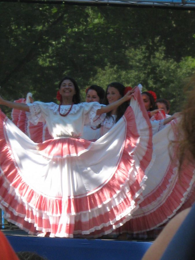Carmen Dence dances at the Festival of Nations