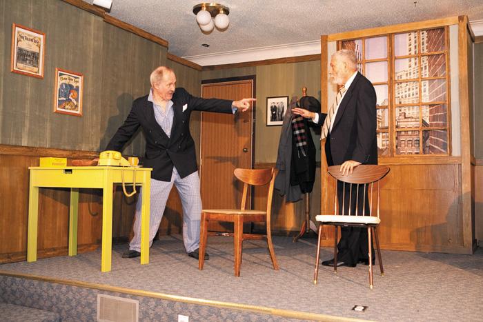  Gil Nussbaum (left) as Willie Clark and Sam Hack as Al Lewis in 'The Sunshine Boys.' 
