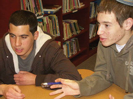 Tzahi Abu, 18, and Noam Caspi, 15. 