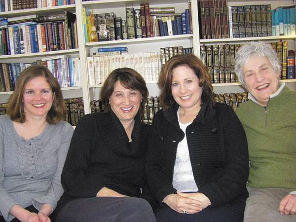 Founders of the St. Louis Jewish Community Listserv are (from left) Barbara Ast, Debby Schuman, Jill Mirowitz Mogil and Faye Newman. Photo: Earl Newman