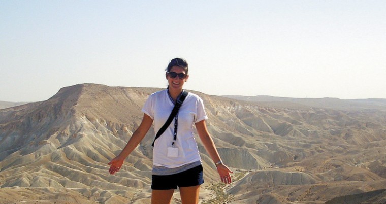 Kayla Kahn in the Negev
