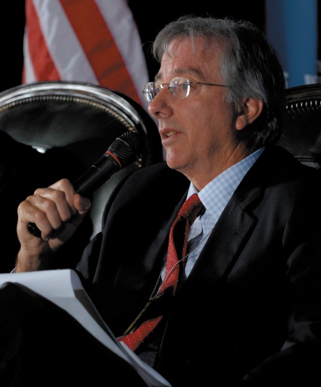 Dennis Ross, shown speaking at a Washington Institute for Near
East Policy conference, and the White House cited his desire to
spend more time with his family as the reason for stepping down as
President Obama’s top Middle East strategist. Photo: Stan Barouh,
courtesy the Washington Institute for Near East Policy
