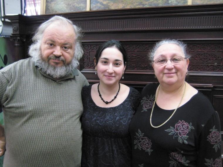From left, Semyon, Rachel, and Alina Ilyashov