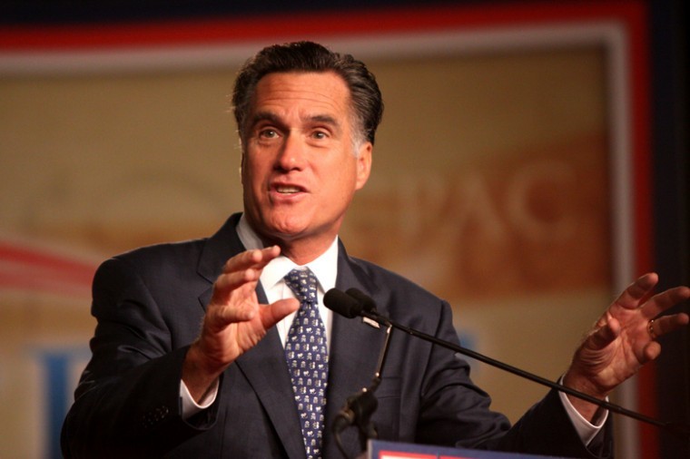 Mitt Romney speaking at the Conservative Political Action
Conference in Orlando, Fla., Sept. 23, 2011. Romney has fallen
behind Newt Gingrich in the polls for the states key Republican
primary.
