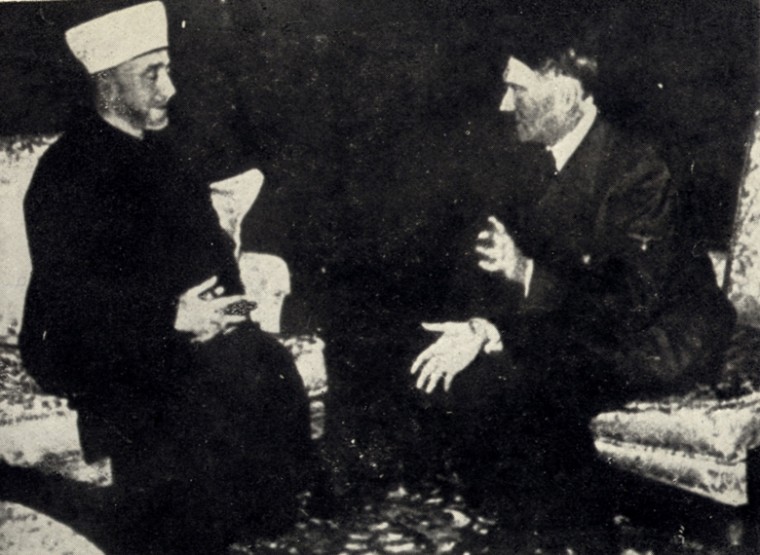 Mufti Amin el-Husseini meeting with Adolf Hitler in Berlin on
Nov. 28, 1941.
