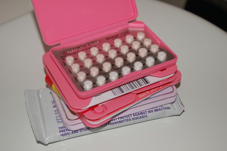 Birth control, illustrated by the Zovia brand pills shown here,
has become a hot topic in the presidential election campaign.
