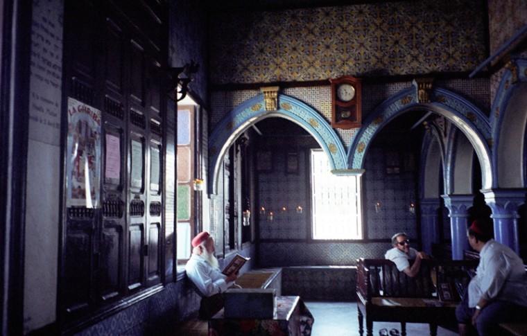Djerba Jews spending some time at the El-Ghriba Synagogue on Tunisias southern island.
