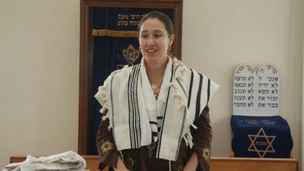 Rabbi Alona Lisitsa, a Reform rabbi, participated in a religious council in in Mevasseret Zion, a town west of Jerusalem, May 2012.
