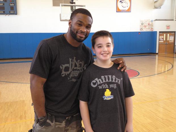 Matthew with Ty Woodley, former amateur wrestler for the University of Missouri.
