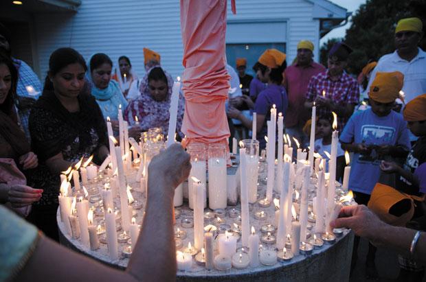 The St. Louis Sikh community invited members of other faiths to visit its temple in St. Peters for a service and candlelight vigil last week. For more photos, visit www.stljewishlight.com/multimedia.
