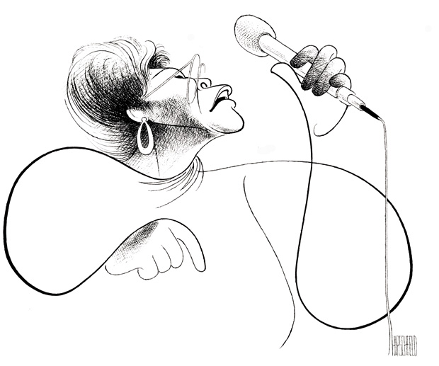 'Ella Fitzgerald' by Al Hirschfeld