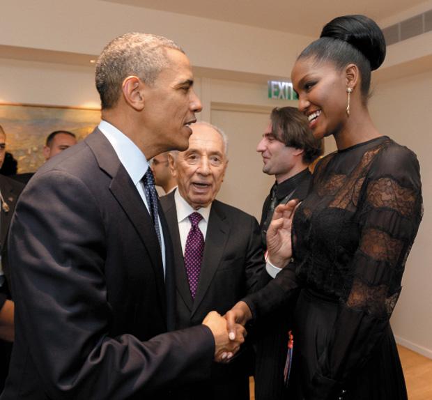 Yityish+Aynaw%2C+shown+meeting+President+Barack+Obama+during+his+visit+to+Israel%2C+is+among+several+Israeli+figures+hoping+to+use+their+fame+to+improve+the+standing+of+African-Israelis%2C+March+2013.%C2%A0%0A
