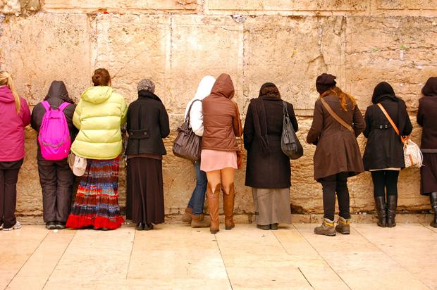 Women praying at the Western Wall in 2010. Photo: Meaghan O'Neill/CC/Distributed by JTA
