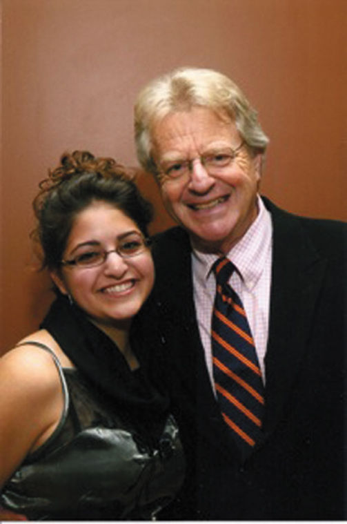 Given the chance to meet yet another famous author, Hayley Levy poses next to former talk show host Jerry Springer, the keynote speaker of the 2008 St. Louis Jewish Book Festival. In addition to Springer, Levy has also met Former President Bill Clinton, Jon Stewart and Nicholas Sparks, among other book-writing public figures. 
