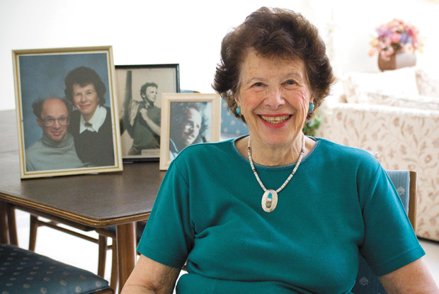 Marion Lipsitz is pictured at home in 2012 for a story on her when she was named one of the Jewish Light’s Unsung Heroes that year. 