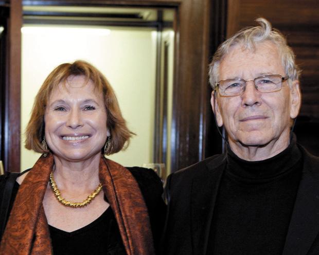 Amos Oz (right) and Fania Oz-Salzberger, co-authors of ‘Jews and Words,’ which has been selected as the 2013 Big Jewish Community READ. Photo: Ben Weinstein Photography)