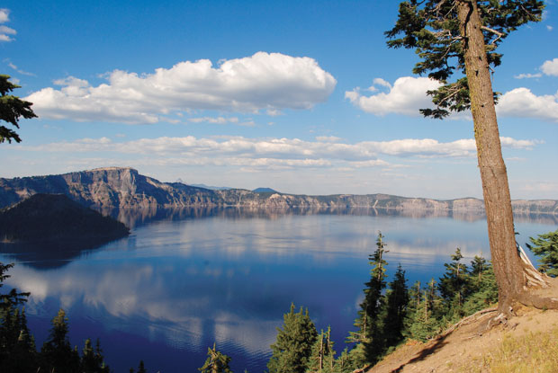 Crater Lake, located a two-hour drive north from Ashland, Ore.  Photo: Rebecca Spence  