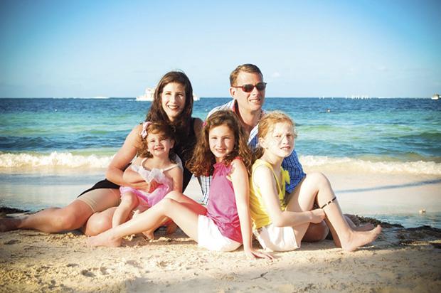 Brooke and Matt Hirsch and their daughters, Emme, Madison and Olivia.