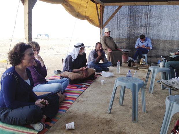 A delegation with Jewish Federation of St. Louis visits a Bedouin village. Photo courtesy Jewish Federation