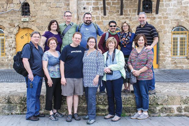 One of the benefits of the 2014 St. Louis interfaith couples trip to Israel was how well the group (pictured  here) bonded.  Photo courtesy Jewish Federation 