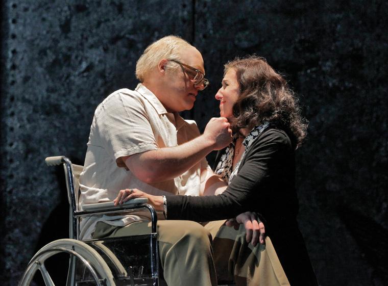 Brian Mulligan and Nancy Maultsby perform in rehearsals for Opera Theatre of Saint Louis’ production of ‘The Death Of Klinghoffer. Photo: Ken Howard/OTSL