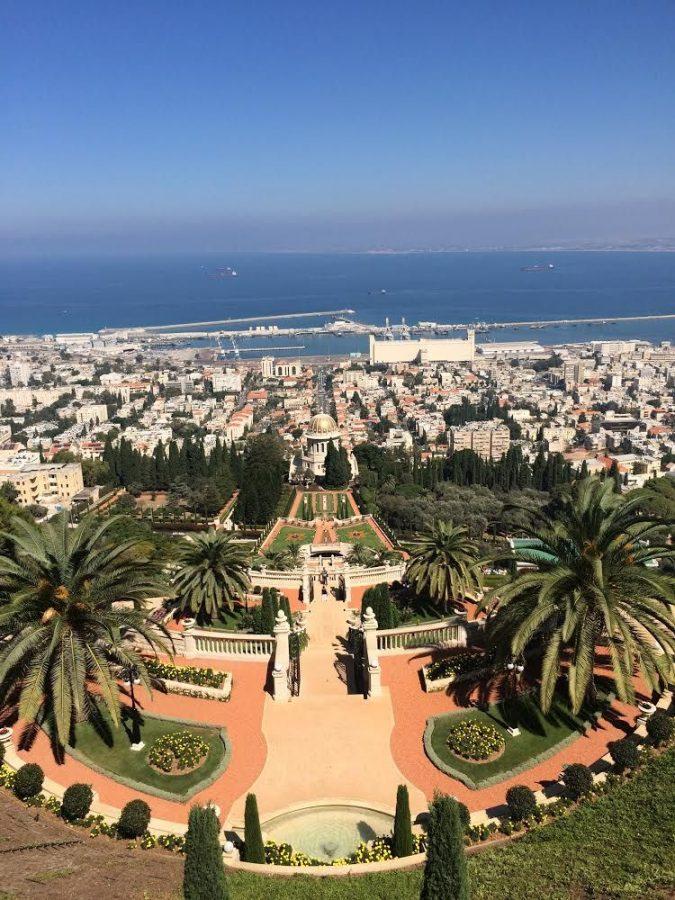 The world famous Bahai gardens in Haifa.