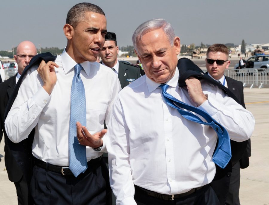 The+relationship+between+President+Barack+Obama+and+Israeli+Prime+Minister+Benjamin+Netanyahu%2C+seen+here+after+Obama%E2%80%99s+arrival+in+Israel+on+March+20%2C+2013%2C+has+been+marked+by+reports+of+tensions.+%28Pete+Souza%2FWhite+House%29