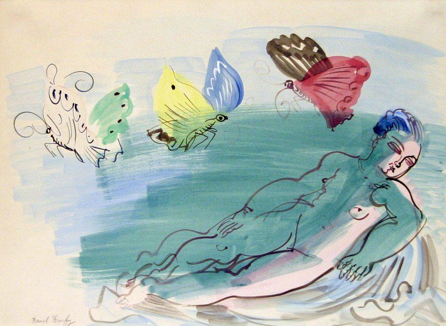 Aphrodite+with+Butterflies+by+Raoul+Dufy