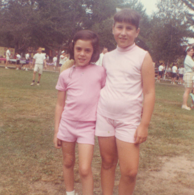 Editor Ellen Futterman (right) at summer camp in 1964.