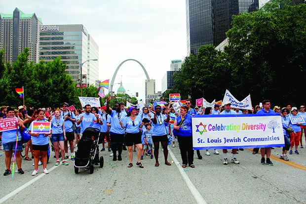 Some+18+St.+Louis+Jewish+organizations+and+congregations+took+part+in+Sunday%E2%80%99s+PrideFest+Parade+downtown%2C+which+took+place+just+a+few+days+after+the+Supreme+Court%E2%80%99s+5-4+decision+legalizing+same-sex+marriages+throughout+the+nation.+Photo%3A+Philip+Deitch%C2%A0