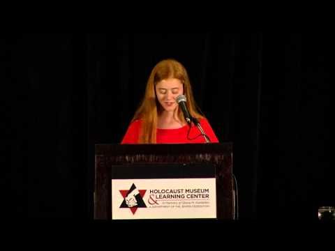 Ella Schmidt speaks at HMLC gala