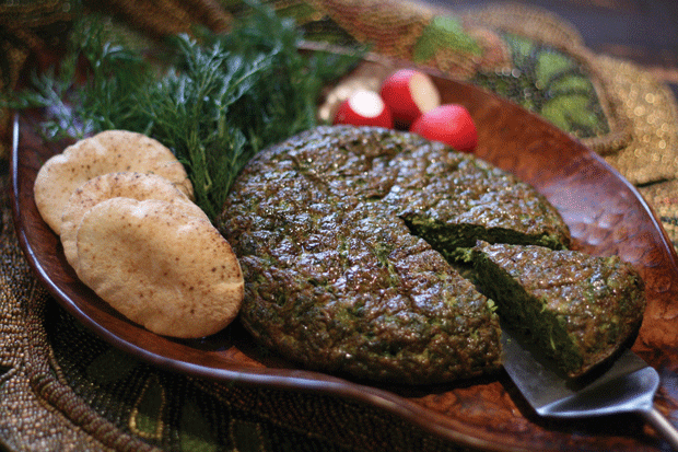 Persian+Herb+Omelet+%28Kookoo+Sabsi%29