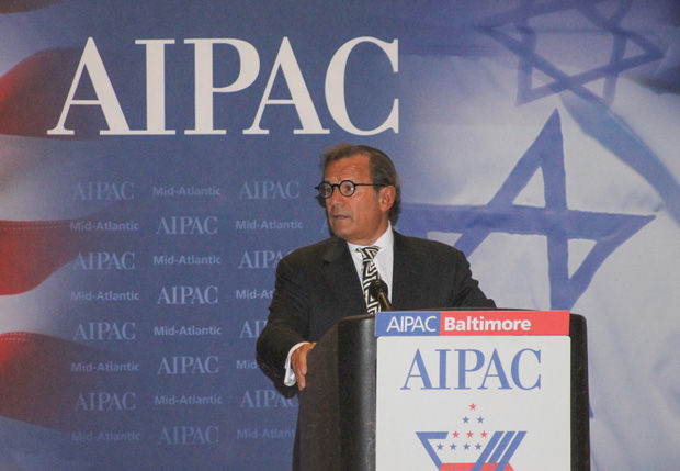 Rabbi+Mitchell+Wohlberg+speaking+at+an+AIPAC+event+in+suburban+Baltimore+in+opposition+to+the+Iran+nuclear+deal%2C+Sept.+1%2C+2015.+Photo%3A+Courtesy+of+the+Baltimore+Jewish+Times%C2%A0