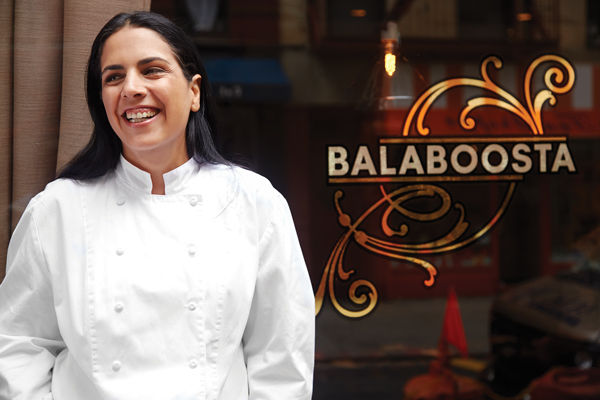 Chef Einat Admony, in front of her New York restaurant Balaboosta. She recently opened a Spanish-Israeli eatery, Combina. (Courtesy of Einat Admony)