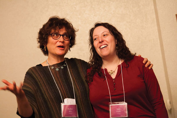 Chairs of the retreat, Nadine Spitz (left) and Aura Kavadlo. 