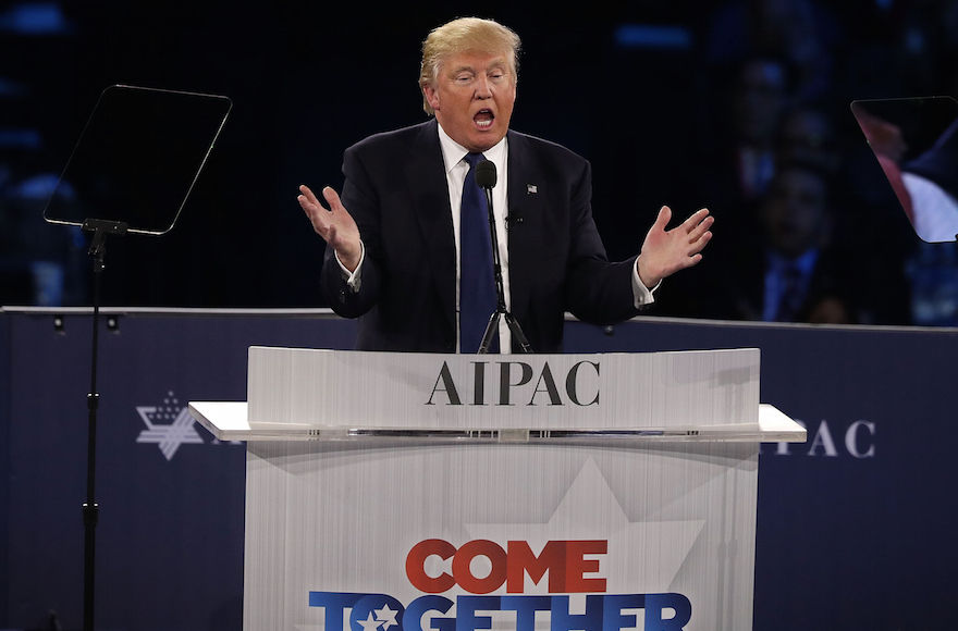 Donald+Trump+earns+wild+applause+from+AIPAC