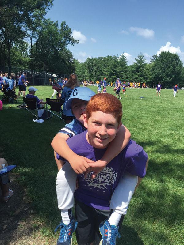 Justin Goldenberg devoted his mitzvah project to helping two organizations:  Challenger Baseball and Lift for Life Academy. 