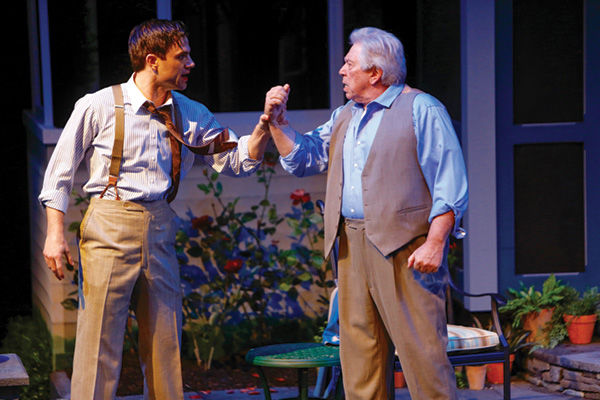 Patrick Ball and John Woodson in the Repertory Theatre of St. Louis production of All My Sons.” Photo: Jerry Naunheim Jr.