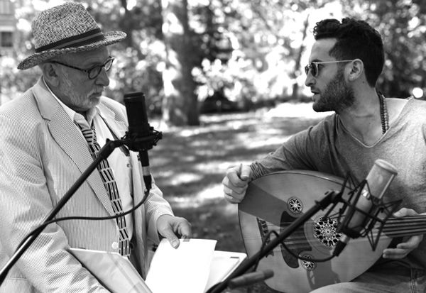 Rabbi James Stone Goodman (left) and Rabbi Zach Fredman partnered to record musical videos for each portion of the Torah. 