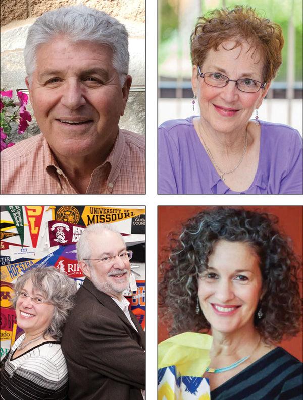 Clockwise from top left: Stan Shanker, Jerri Livingston, Cindy Wallach and Lois and Dave Zuckerman