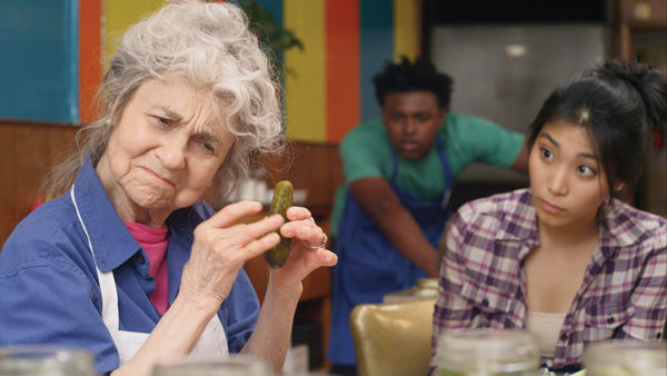 Lynn Cohen (left) stars in the comedy, ’The Pickle Recipe.’