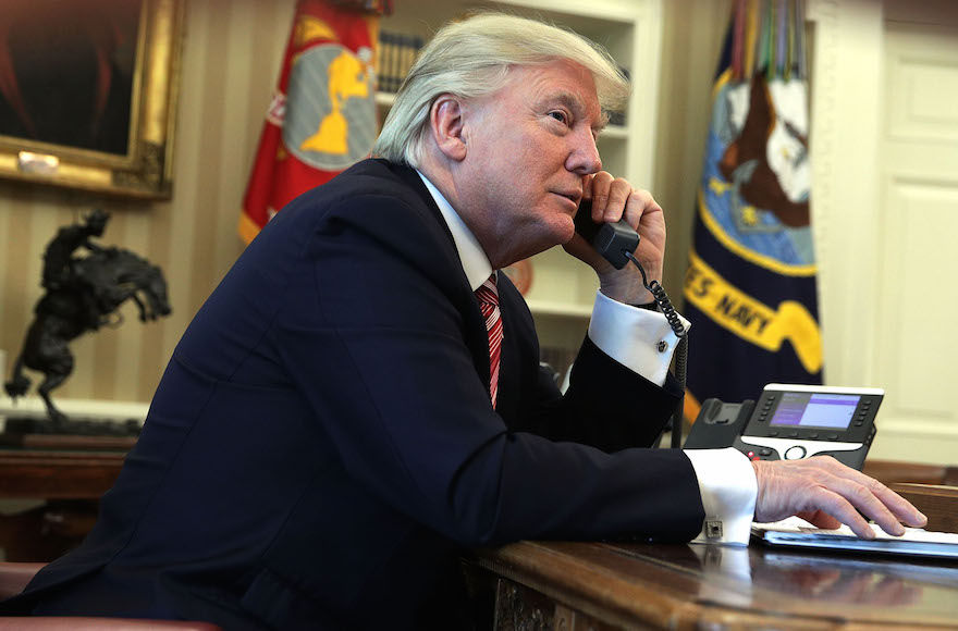 Three Jewish movements opt out of High Holidays call with Trump, citing ‘xenophobia’