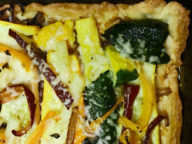 Margi Lenga Kahn’s Summer Vegetable Tart.  Photo: Michael Kahn