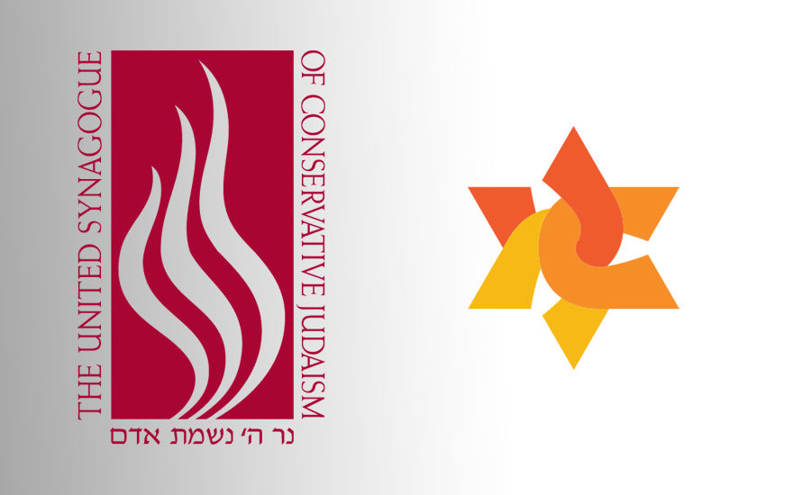 The USCJ’s old logo, left, next to its new logo. (USCJ)