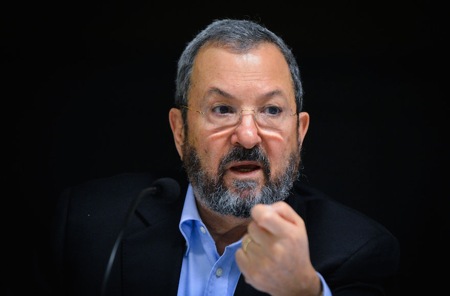 Former+Israeli+prime+minister+and+Defence+minster+Ehud+Barak+speaks+during+a+launching+event+of+the+Reporty+App+in+Tel+Aviv%2C+March+16%2C+2016.+Photo+by+Flash90