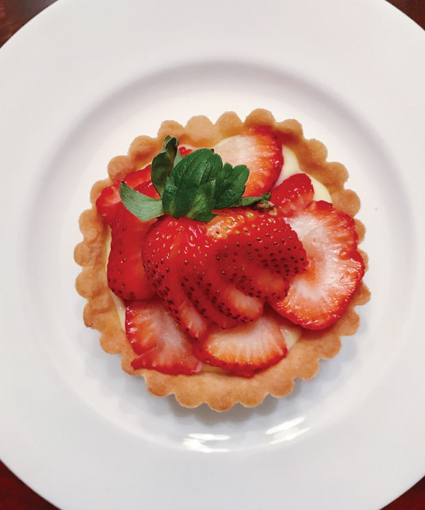 Margi Lenga Kahn’s Custard Tart with Fresh Berries. 