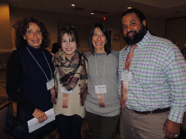 Senior Zerina Cizmic (second from left) attends NYLM trip in Washington, D.C. with St. Louis ADL delegation members Rhoda Kahn Nussbaum, Hillary Hinz and Tabari Coleman.