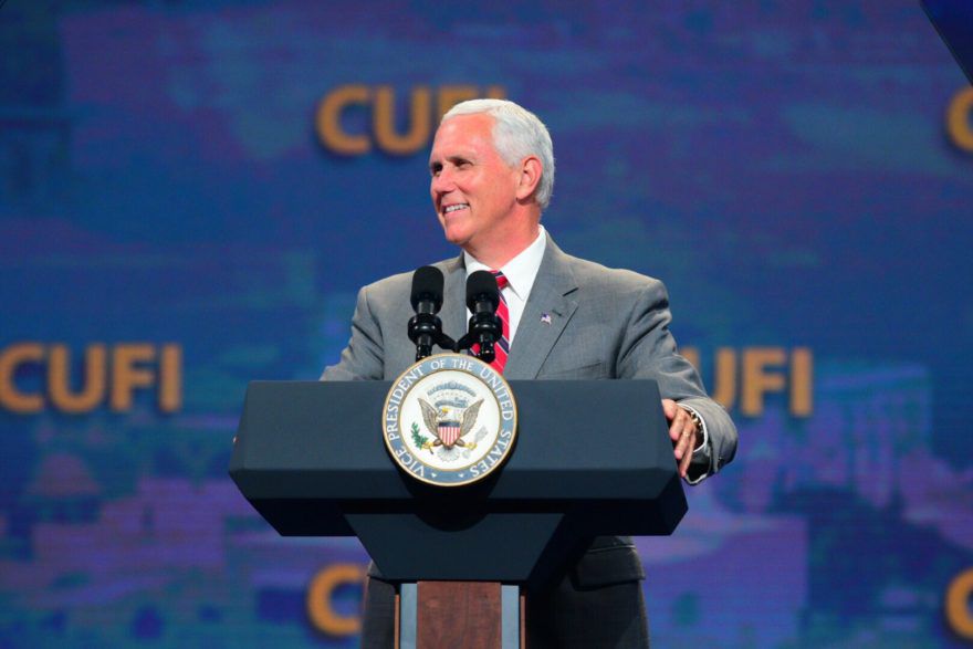 Vice+President+Mike+Pence+speaks+July+7+2017+at+the+Christians+United+for+Israel+conference+in+Washington+DC.+%28CUFI%29