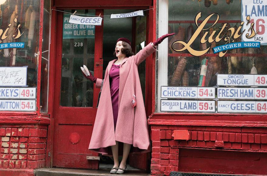 Rachel Brosnahan stars as Miriam “Midge” Maisel, the titular character in The Marvelous Mrs. Maisel. (Amazon Studios)